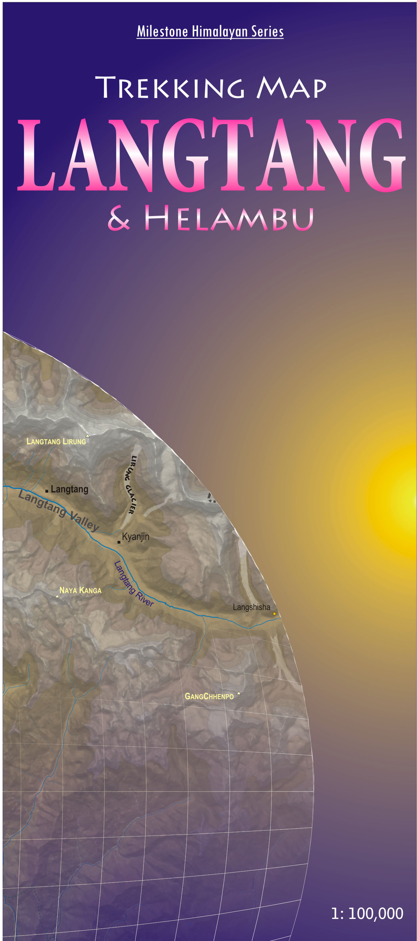 Langtang and Helambu Trekking map